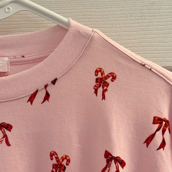 SKIMS Candy Bow Boyfriend Long Sleeve and Pant Set-Cherry Blossom size Medium - Picture 6 of 14